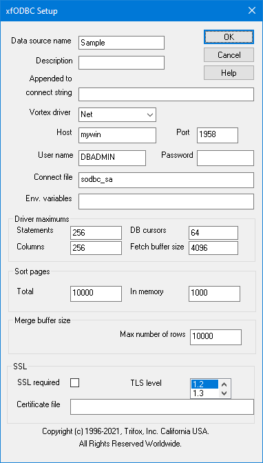 Adding a DSN