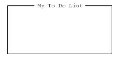 Example of a window title in a UNIX or OpenVMS environment